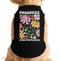 Progress Over Perfection Aba Therapist Behavior Rbt Floral Doggie Tank thumb 0