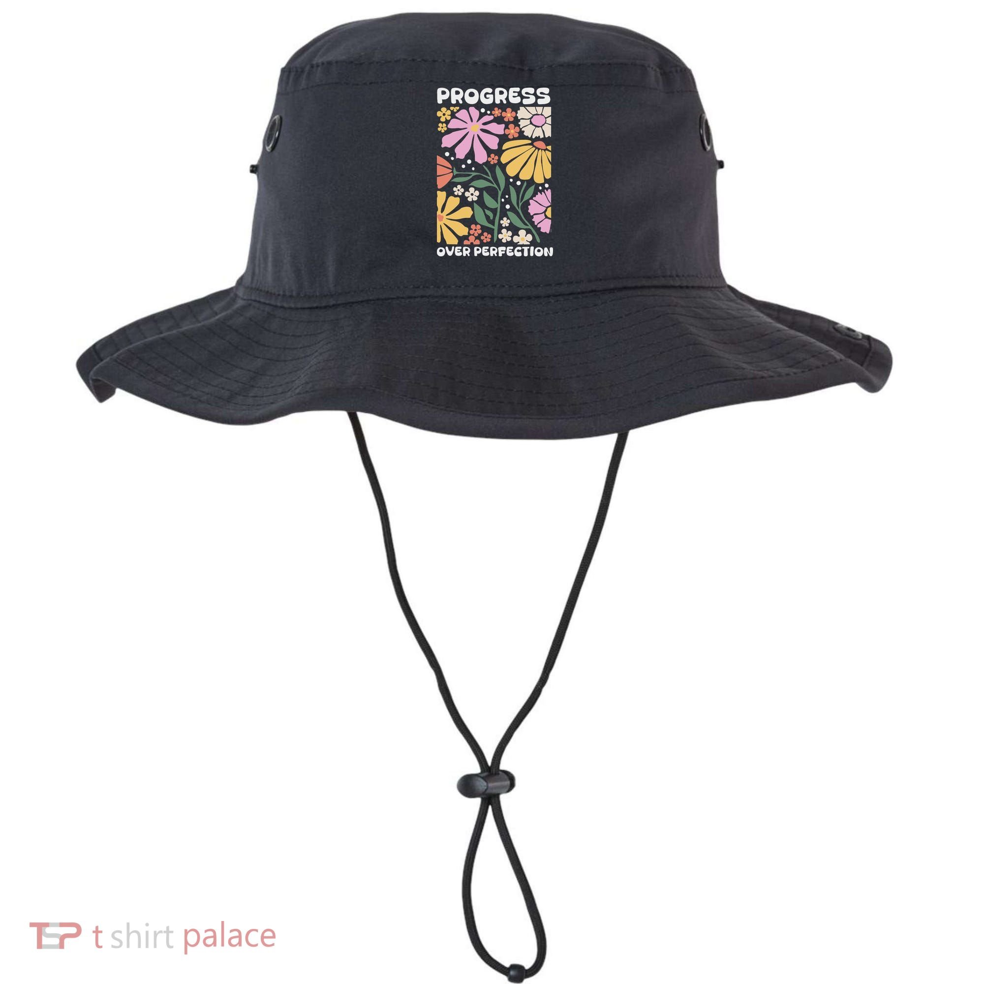 Progress Over Perfection Aba Therapist Behavior Rbt Floral Bucket Hat