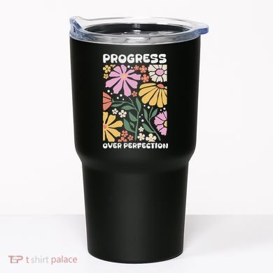 Progress Over Perfection Aba Therapist Behavior Rbt Floral Tumbler