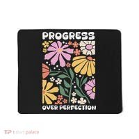 Progress Over Perfection Aba Therapist Behavior Rbt Floral Mousepad thumb 0