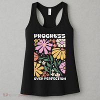 Progress Over Perfection Aba Therapist Behavior Rbt Floral Women's Tank Top thumb 3