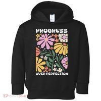 Progress Over Perfection Aba Therapist Behavior Rbt Floral Toddler Hoodie thumb 0