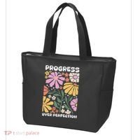 Progress Over Perfection Aba Therapist Behavior Rbt Floral Tote Bag thumb 3