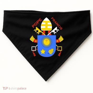 Pope Francis Emblem Christianity USA-Made Doggie Bandana