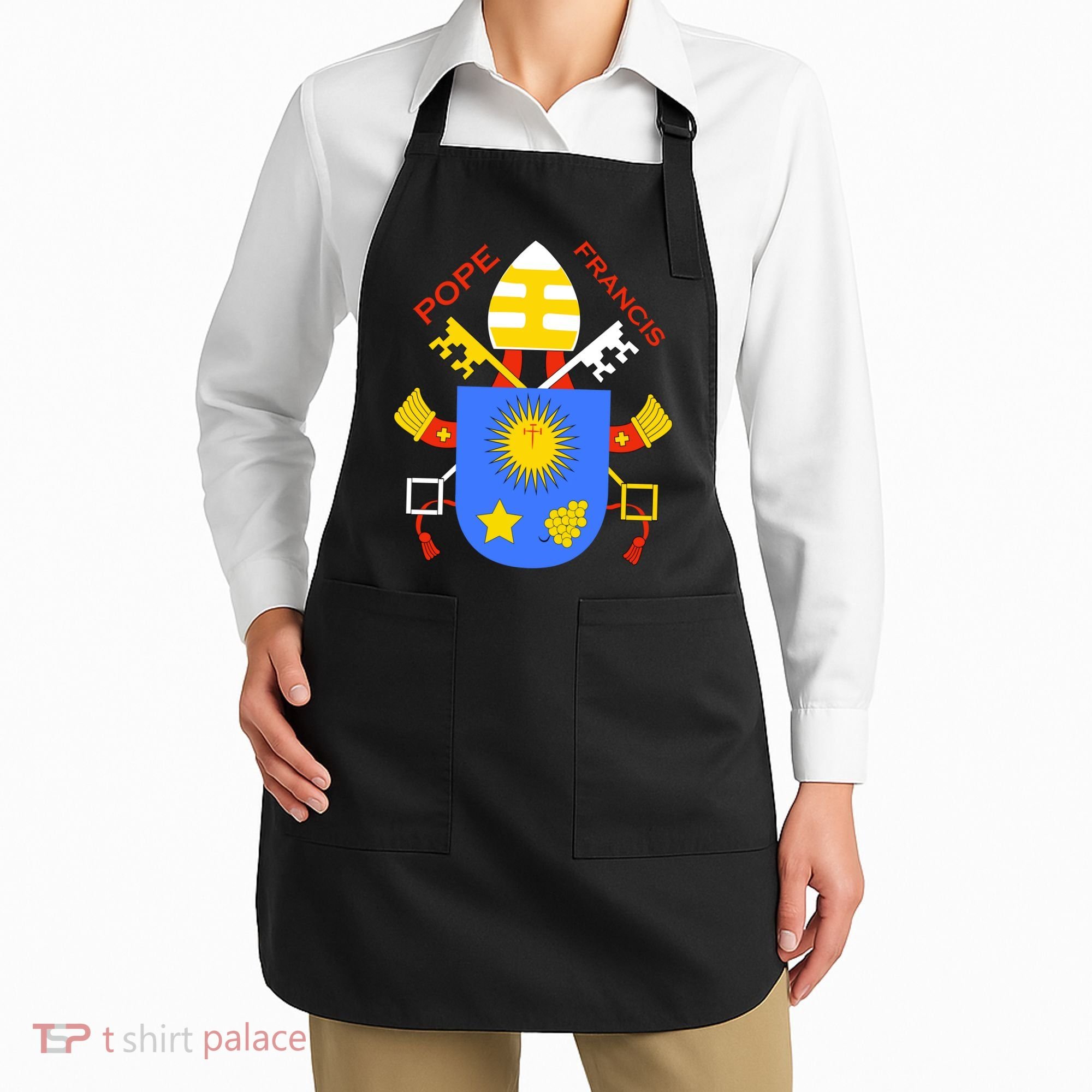 Pope Francis Emblem Christianity Apron