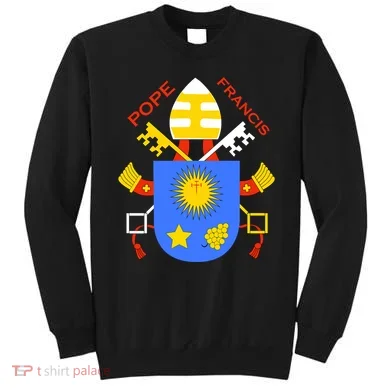 Pope Francis Emblem Christianity Sweatshirt