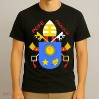 Pope Francis Emblem Christianity T-Shirt thumb 3