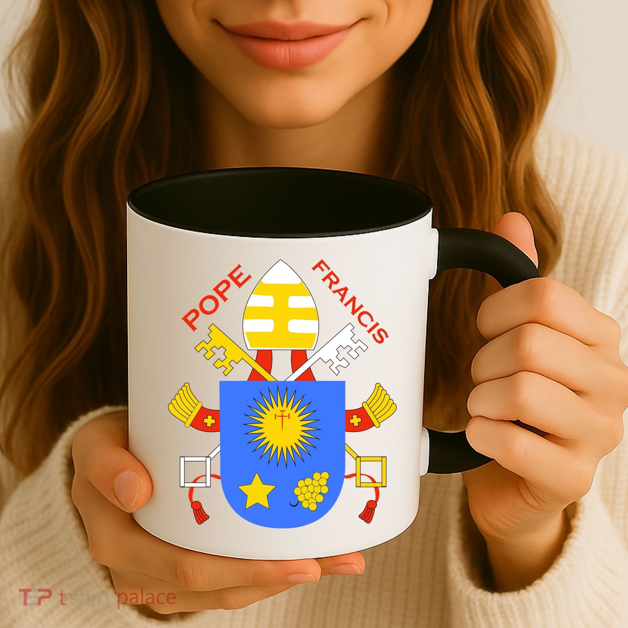 Pope Francis Emblem Christianity Coffee Mug