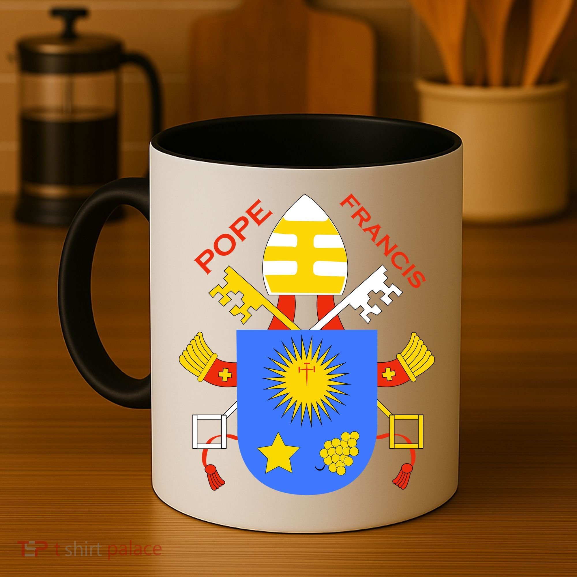 Pope Francis Emblem Christianity Coffee Mug