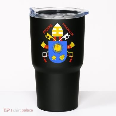 Pope Francis Emblem Christianity Tumbler