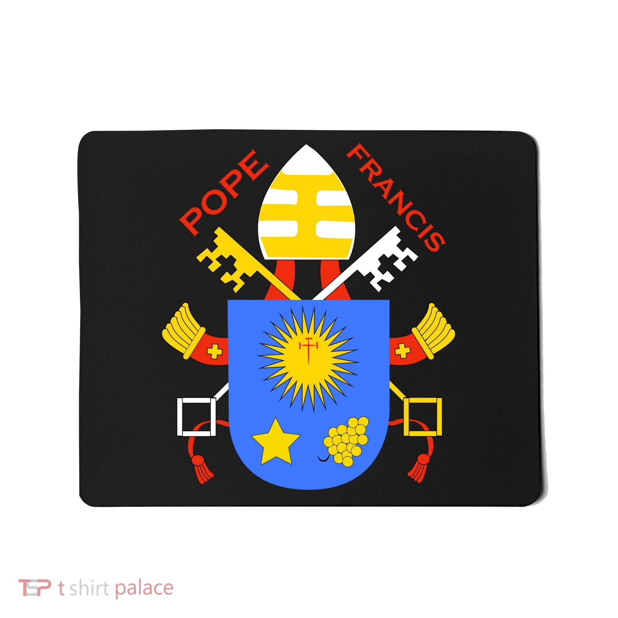Pope Francis Emblem Christianity Mousepad