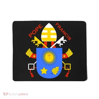 Pope Francis Emblem Christianity Mousepad