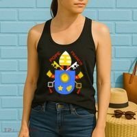 Pope Francis Emblem Christianity Women's Tank Top thumb 2