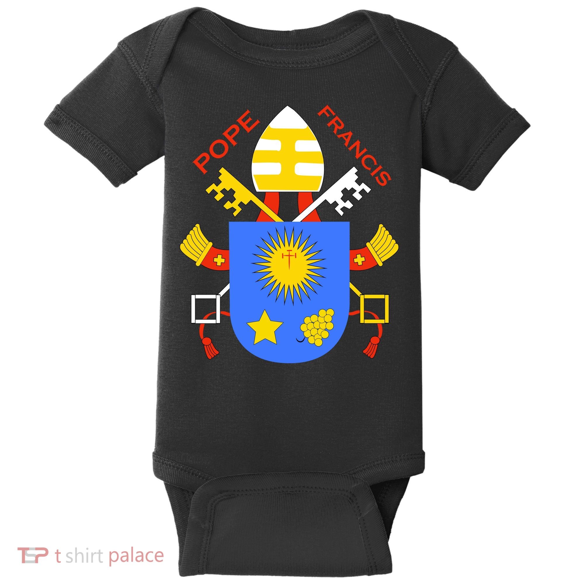 Pope Francis Emblem Christianity Baby Bodysuit