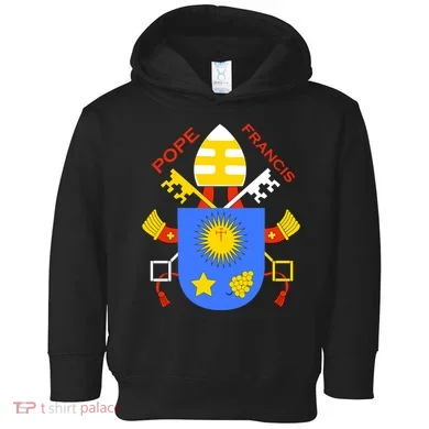 Pope Francis Emblem Christianity Toddler Hoodie