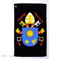 Pope Francis Emblem Christianity Golf Towel thumb 0