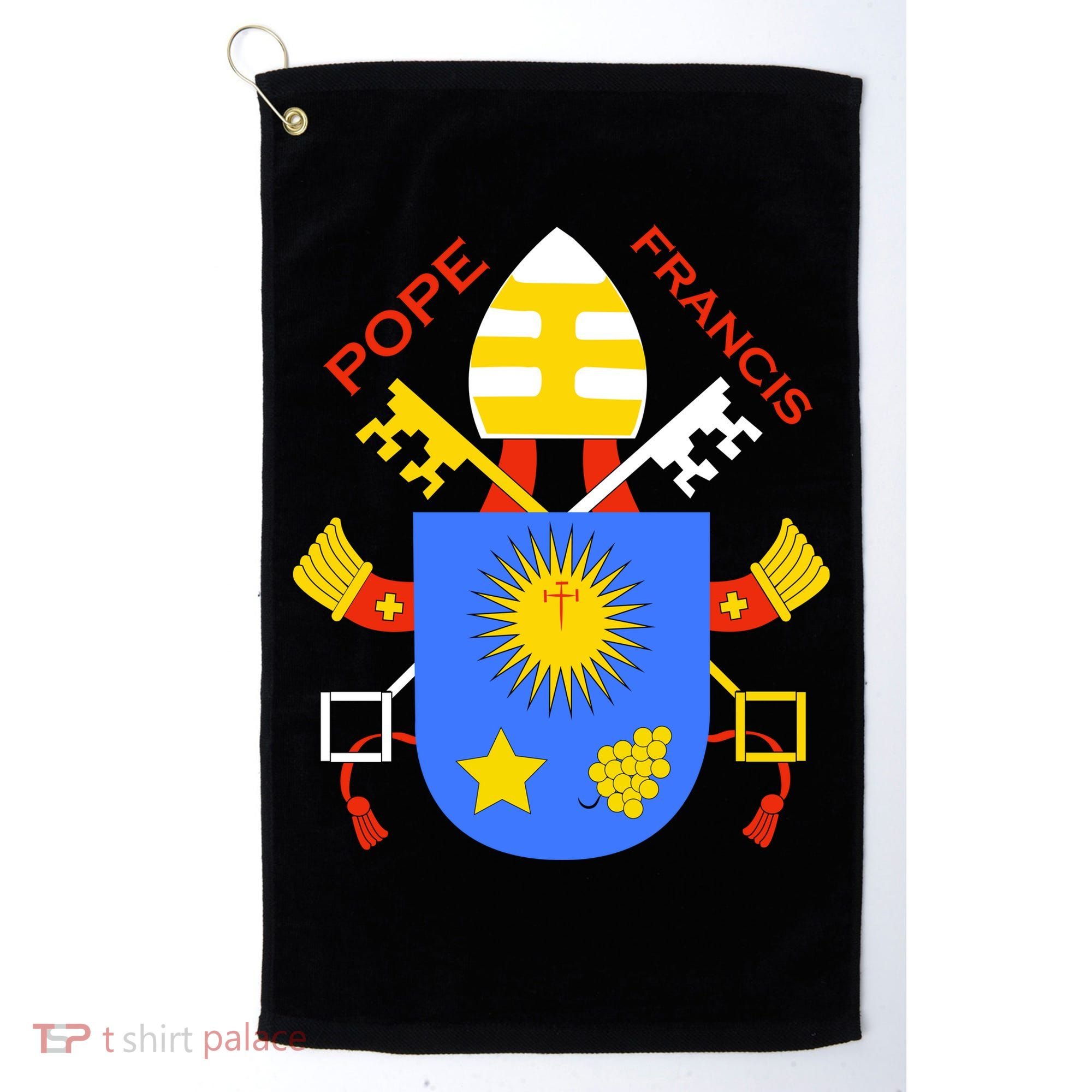 Pope Francis Emblem Christianity Golf Towel
