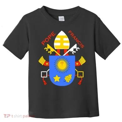 Pope Francis Emblem Christianity Toddler T-Shirt