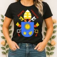 Pope Francis Emblem Christianity Women's T-Shirt thumb 2