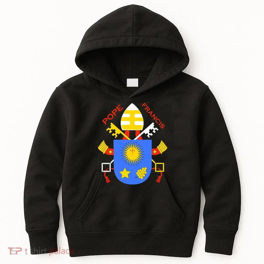 Pope Francis Emblem Christianity Kids Hoodie