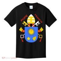 Pope Francis Emblem Christianity Kids T-Shirt thumb 0