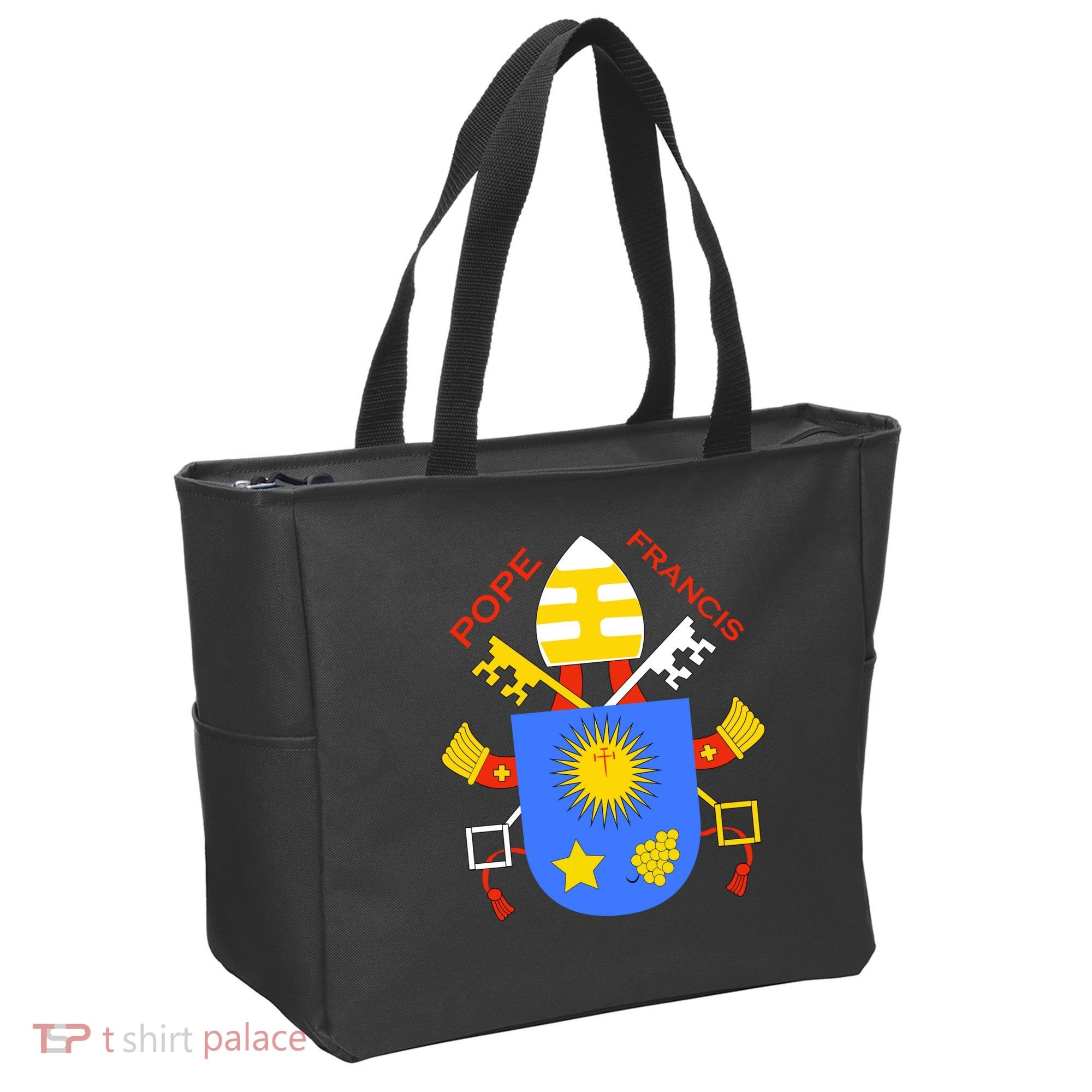 Pope Francis Emblem Christianity Tote Bag