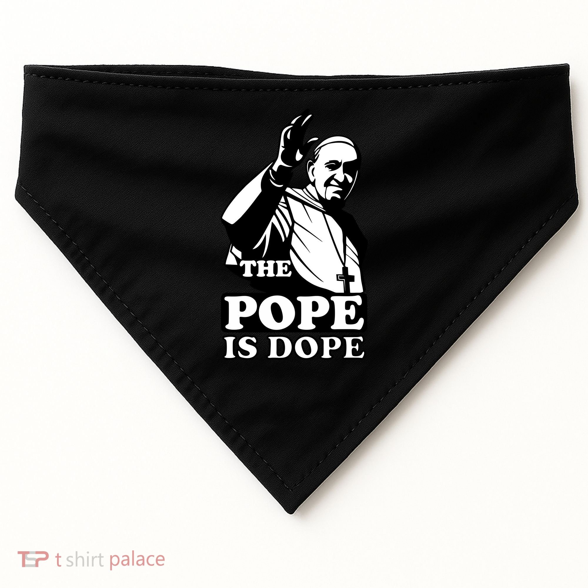 Pope Francis: The Pope Is Dope USA-Made Doggie Bandana