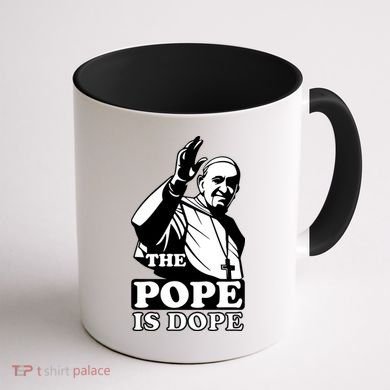 Pope Francis: The Pope Is Dope Coffee Mug back