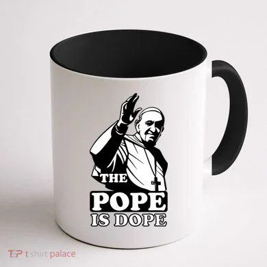 Pope Francis: The Pope Is Dope Coffee Mug back