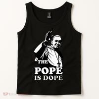 Pope Francis: The Pope Is Dope Tank Top thumb 2