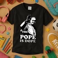 Pope Francis: The Pope Is Dope Kids T-Shirt thumb 3