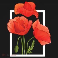 Poppy Flowers Doggie Tank thumb 4