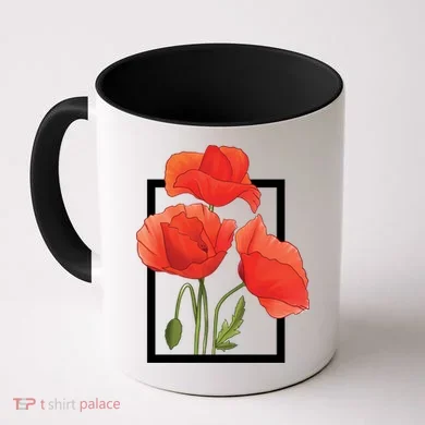 Poppy Flowers Coffee Mug