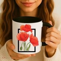 Poppy Flowers Coffee Mug thumb 3