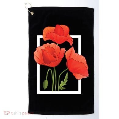 Poppy Flowers Golf Towel