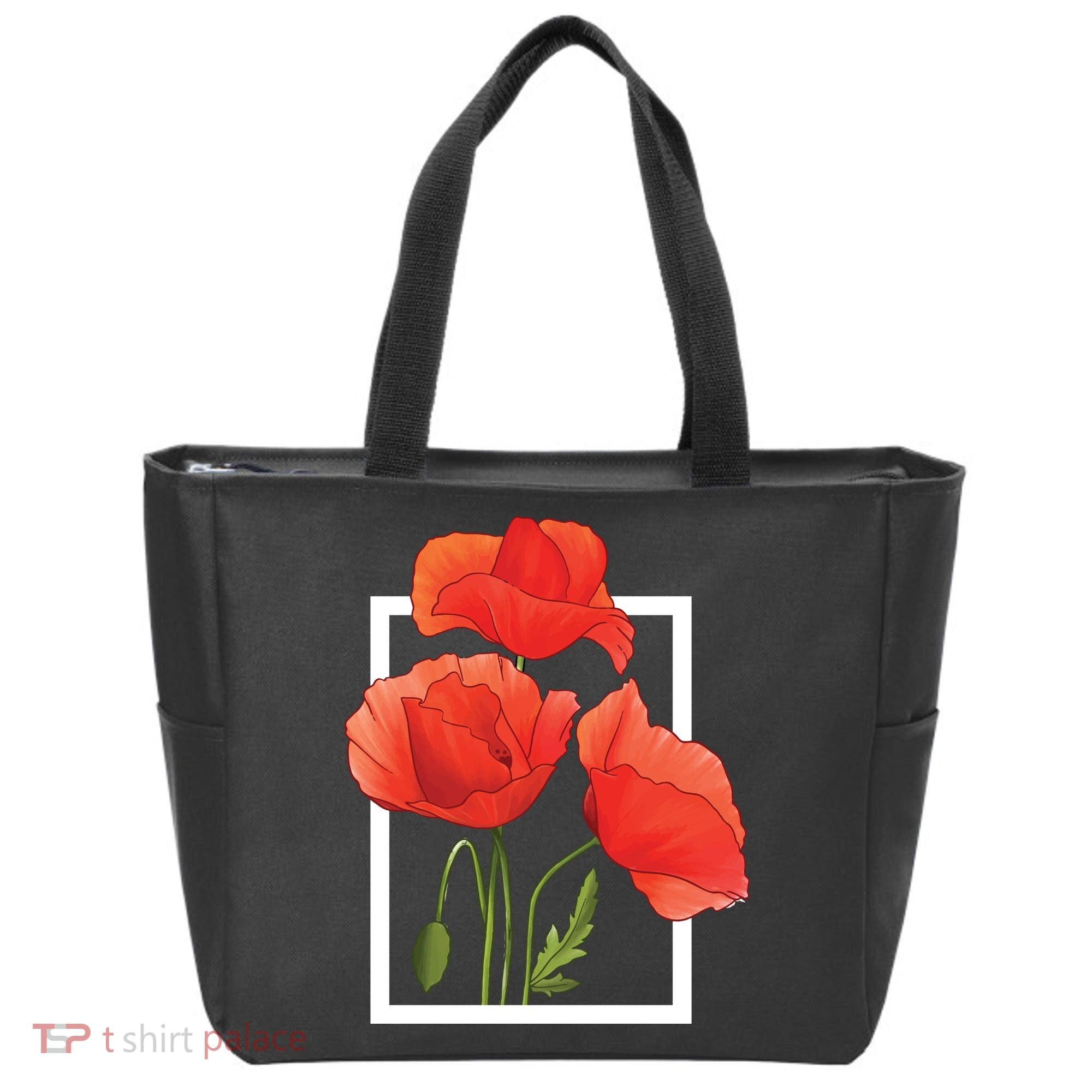 Poppy Flowers Tote Bag