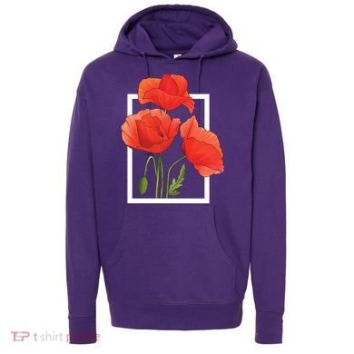 Poppy Flowers Hoodie