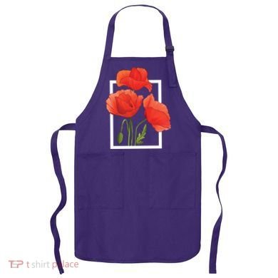 Poppy Flowers Apron
