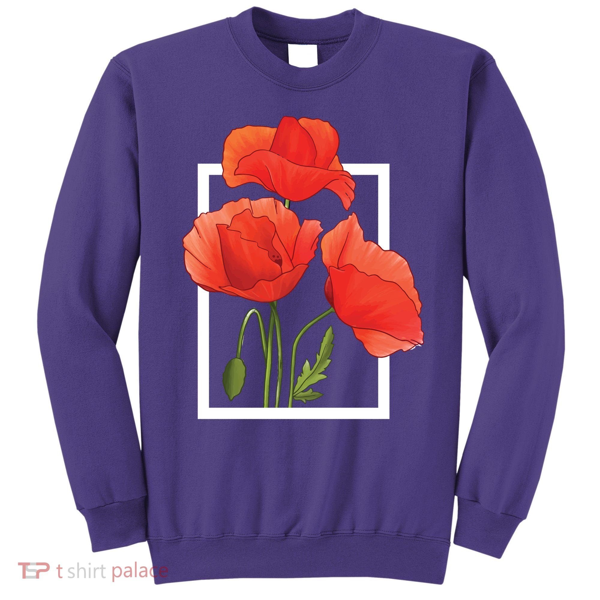 Poppy Flowers Sweatshirt