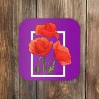 Poppy Flowers Coaster thumb 0