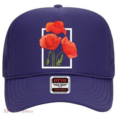 Poppy Flowers Hat