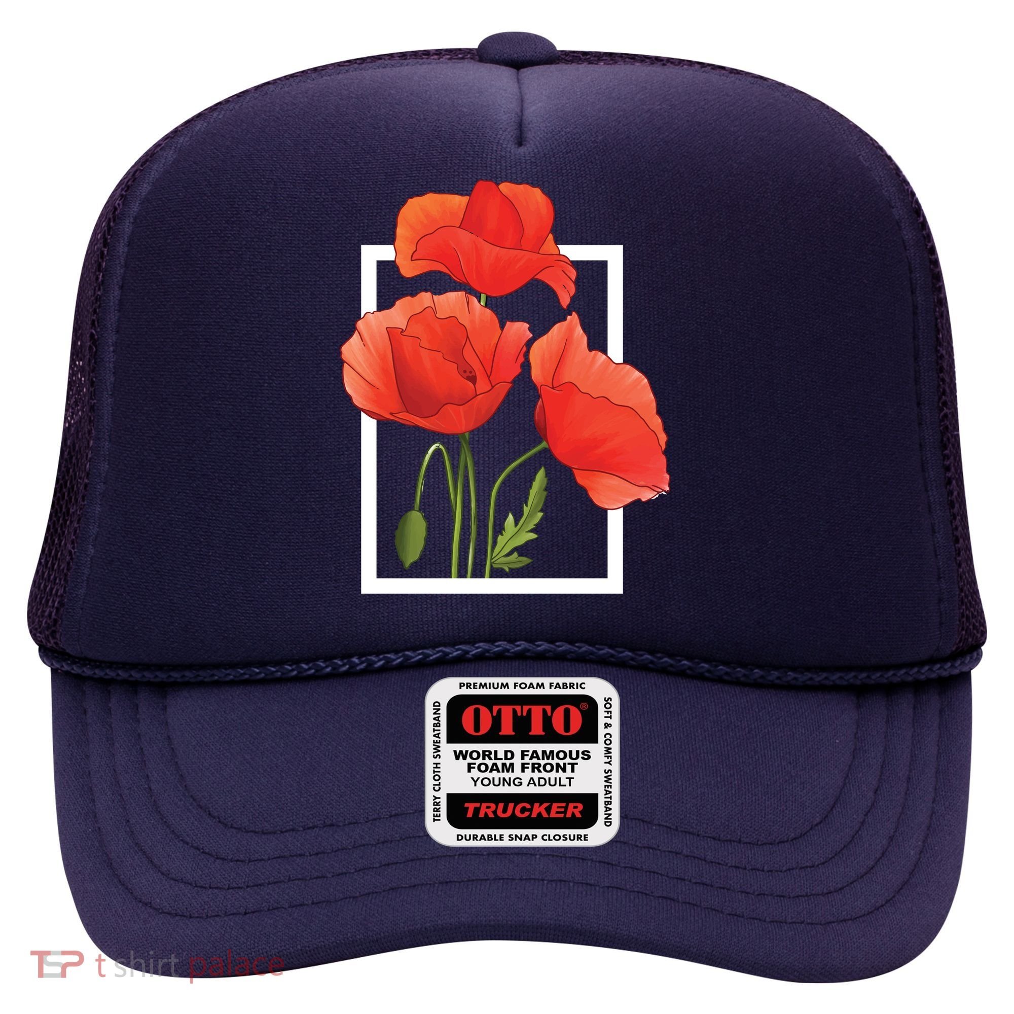 Poppy Flowers Hat