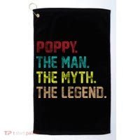 Poppy The Man The Myth The Legend Golf Towel thumb 0