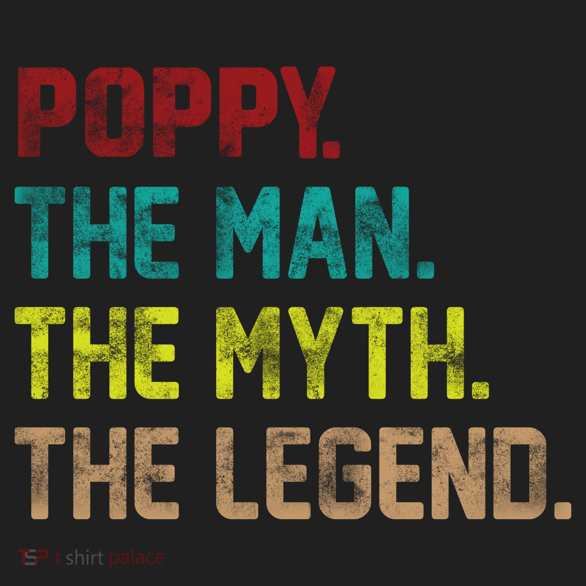 Poppy The Man The Myth The Legend Golf Towel