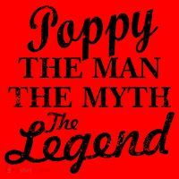 Poppy The Man The Myth The Legend Classic Santa Hat thumb 1