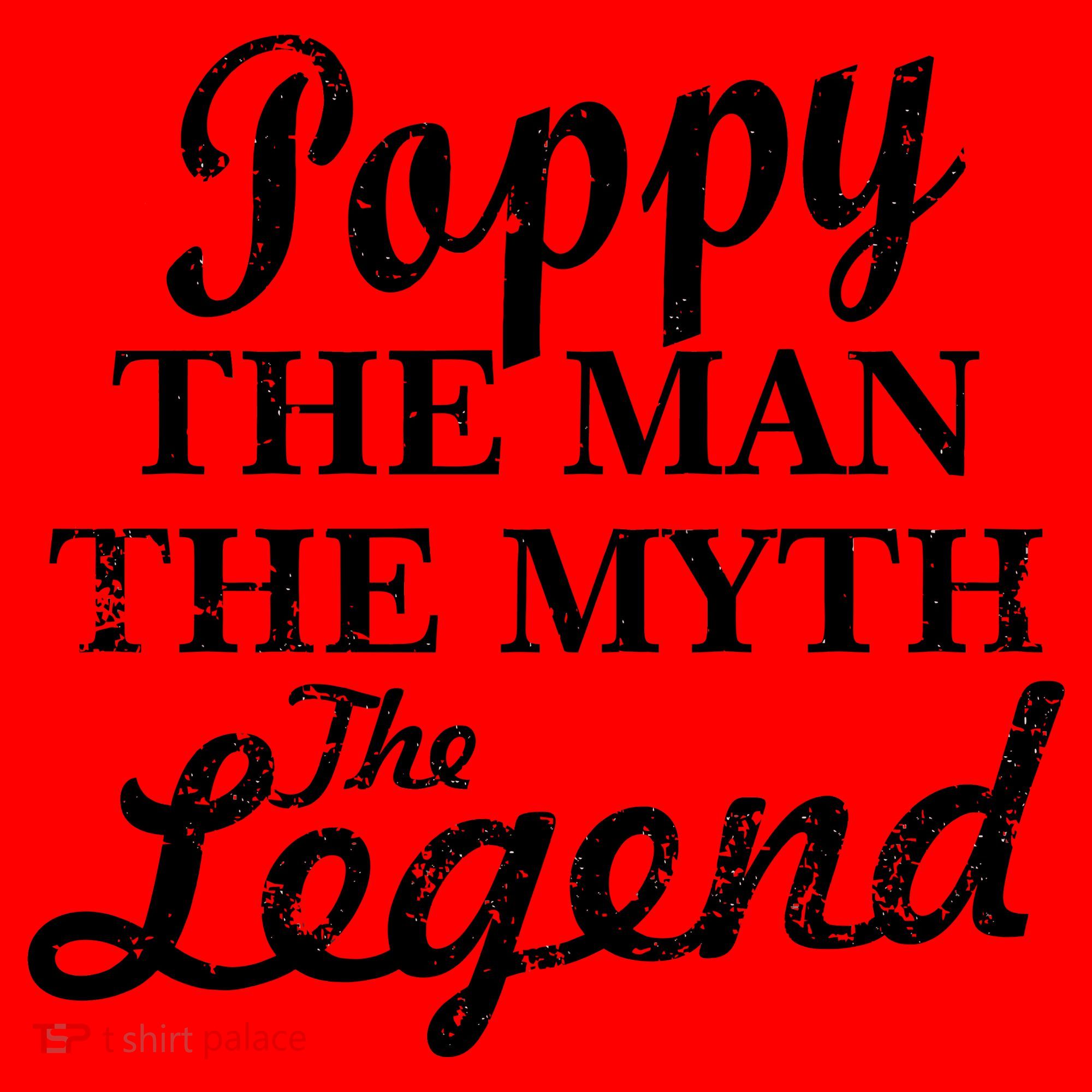 Poppy The Man The Myth The Legend Classic Santa Hat