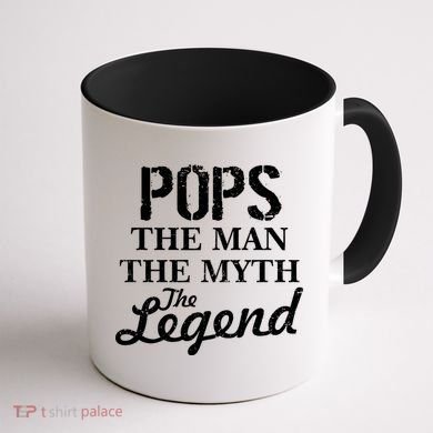 Pops The Man Myth Legend Coffee Mug back