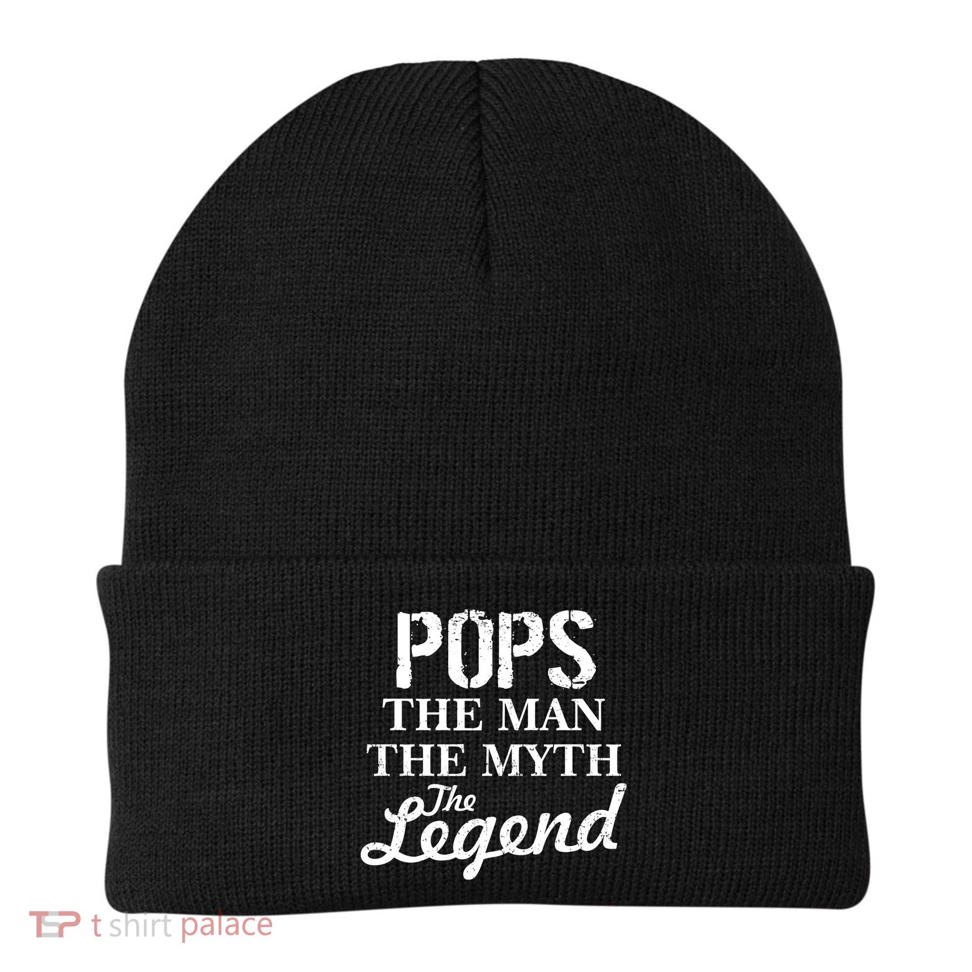 Pops The Man Myth Legend Beanie