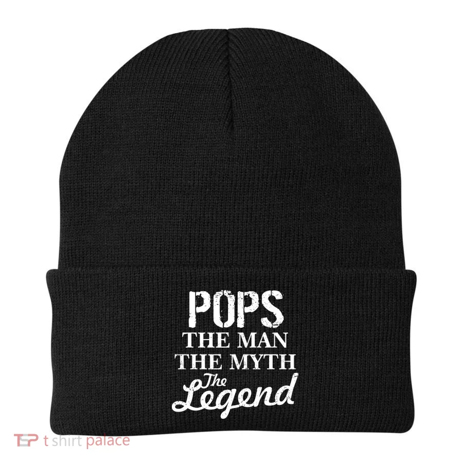 Pops The Man Myth Legend Beanie