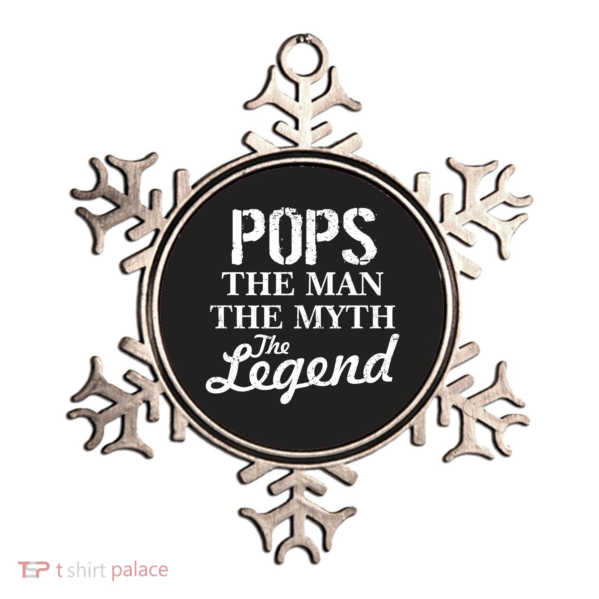Pops The Man Myth Legend Ornament